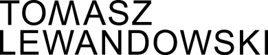 Logo, homepage of Tomasz Lewandowski